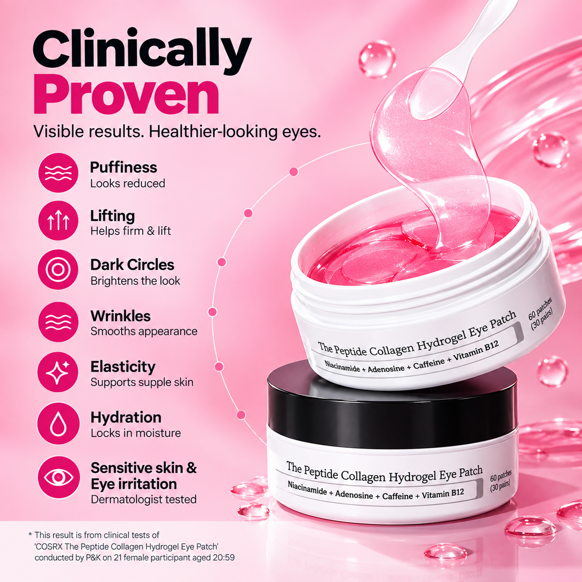 Veloria HydroGlow under-eye hydration patches